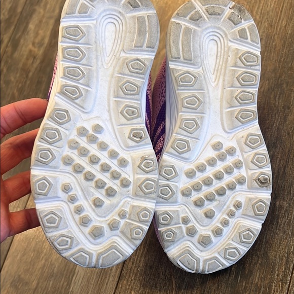 Pink and Purple Mesh Sneakers with Velcro Strap - Picture 7 of 7